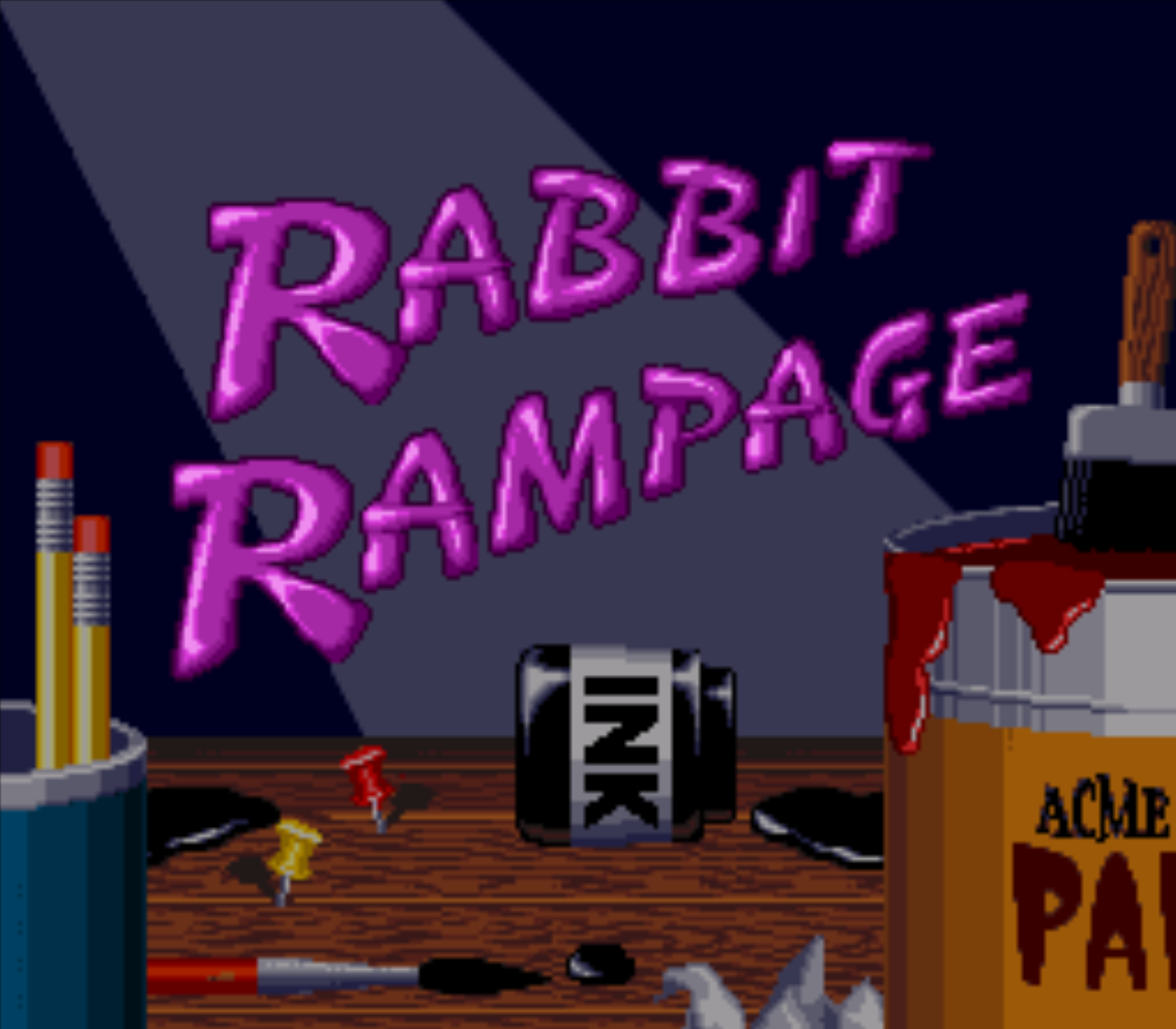 Rabbit Rampage Title Screen